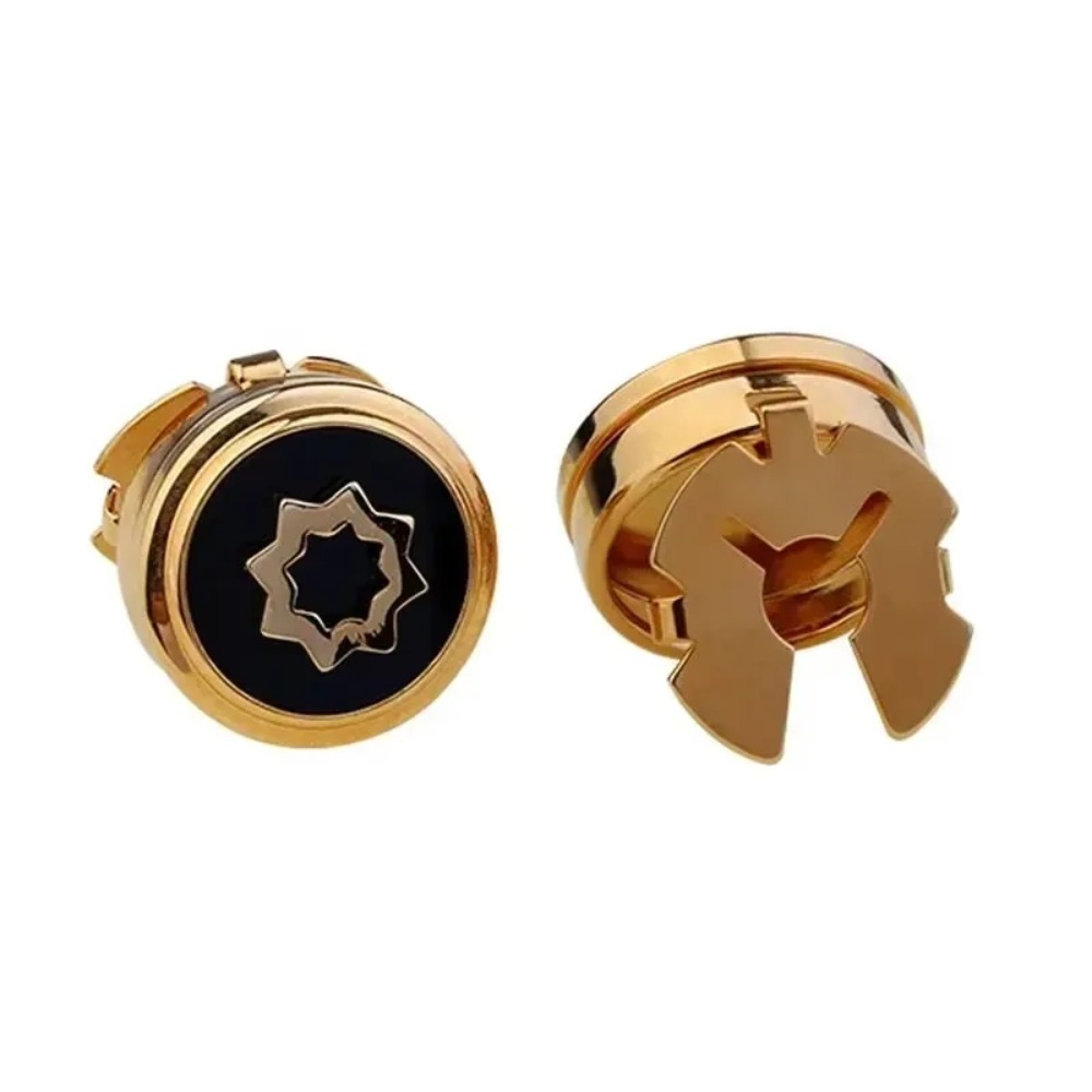 Men Formal Wear With Tie - Round Cufflinks High-end Simple Neutral American