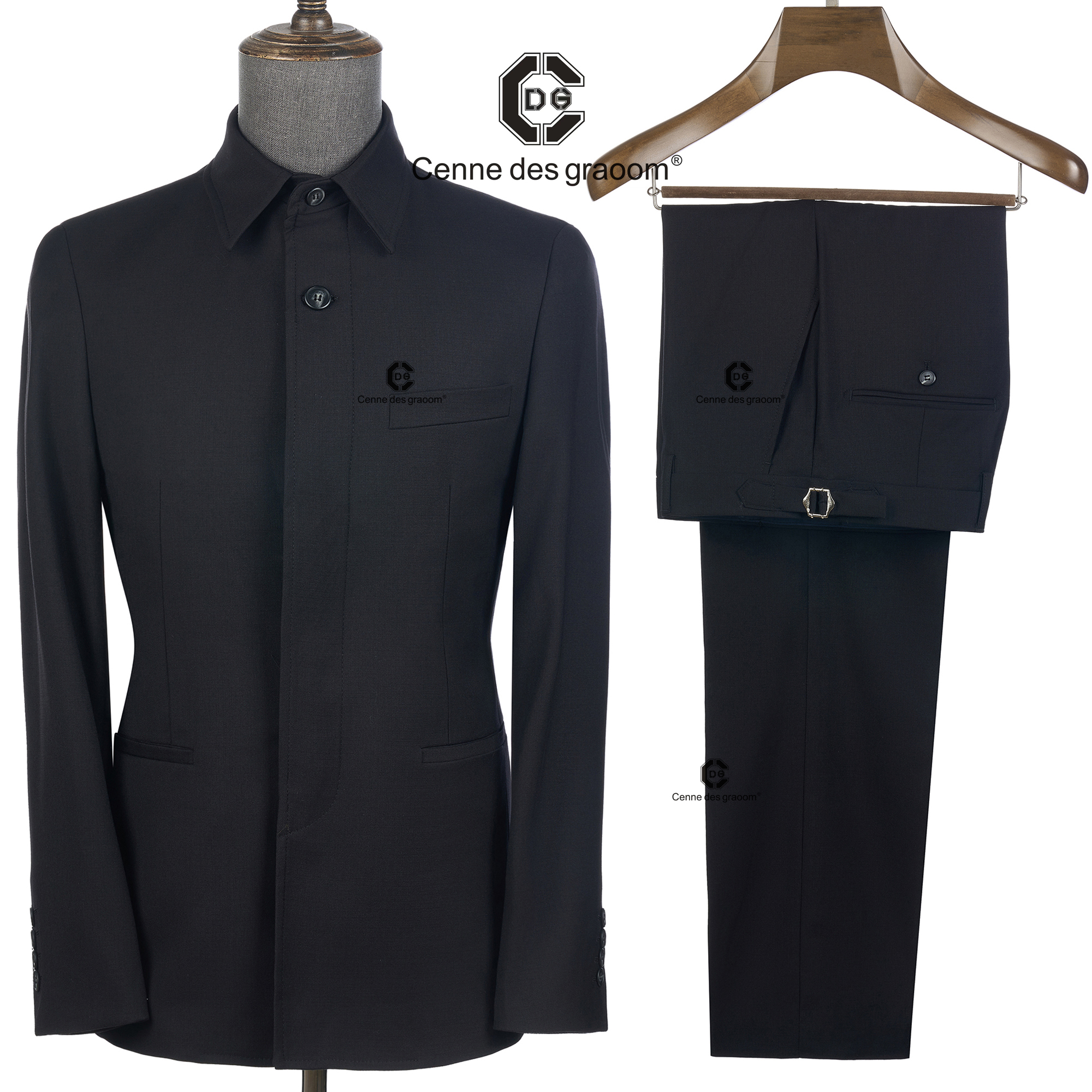 Men Formal Wear Jacket - Cenne Des Graoom 2025 New Black