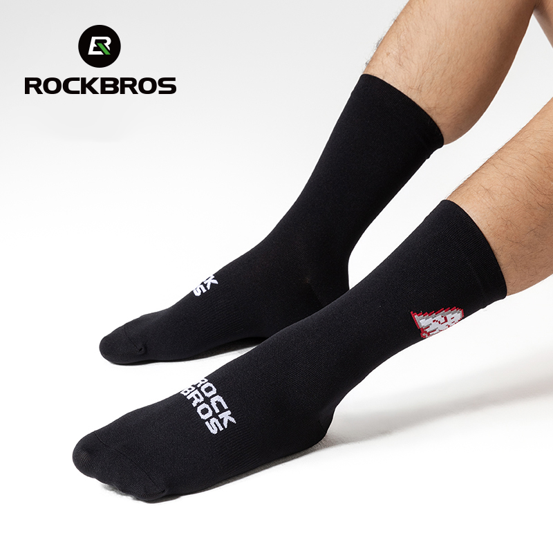 Sock Garter Men - ROCKBROS Cycling Socks Breathable Sweat-wicking High