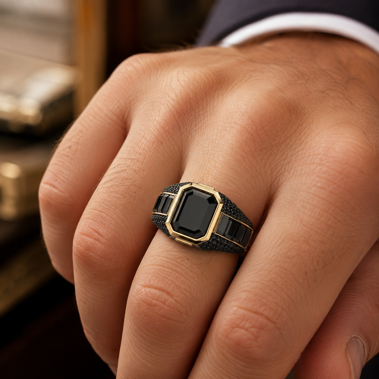 Men'S Formal Wear Jewelry - Business Formal Alloy Men Engagement Ring