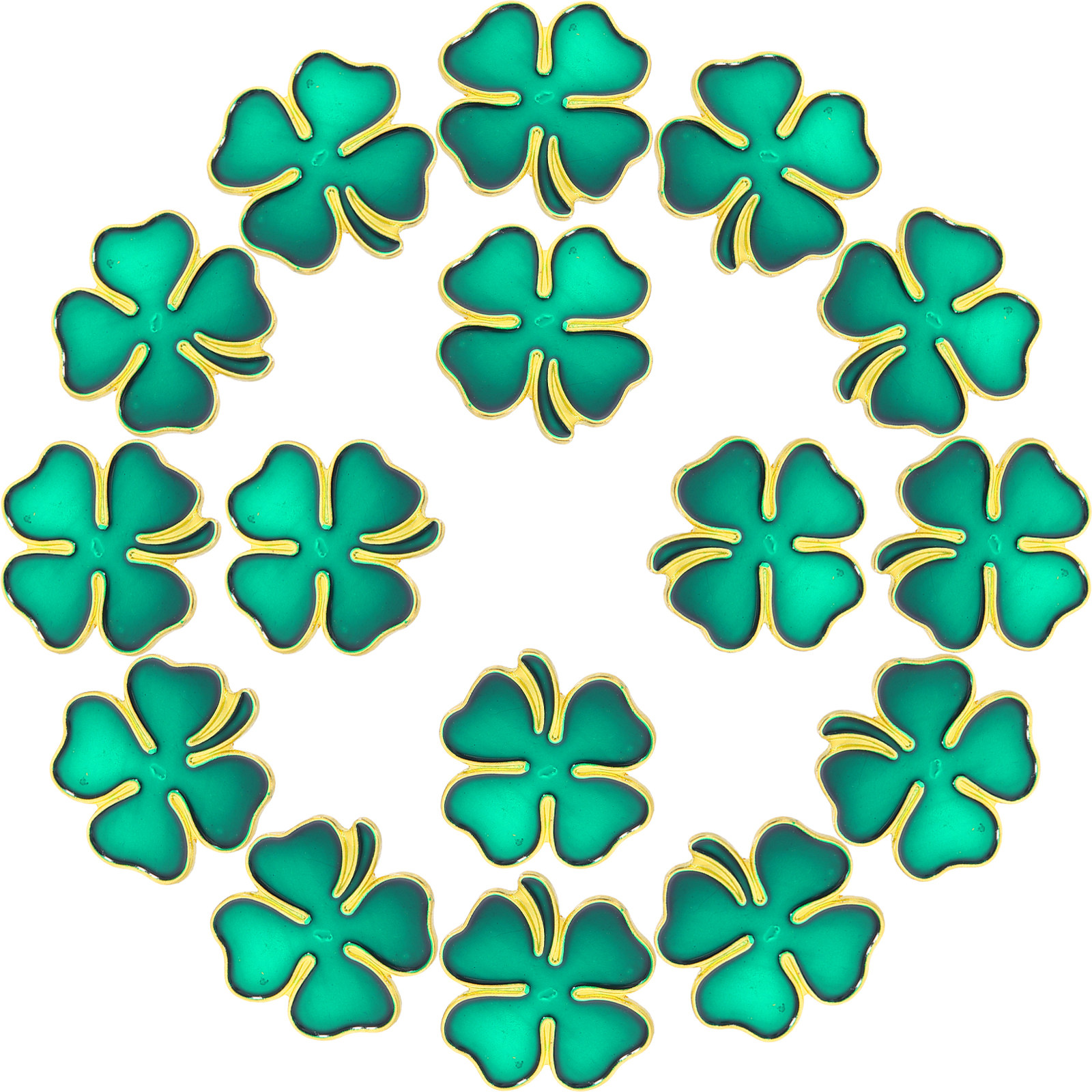Men Formal Wear With Scarf - 20Pcs Shamrock Brooch Pin Lapel Jewelry
