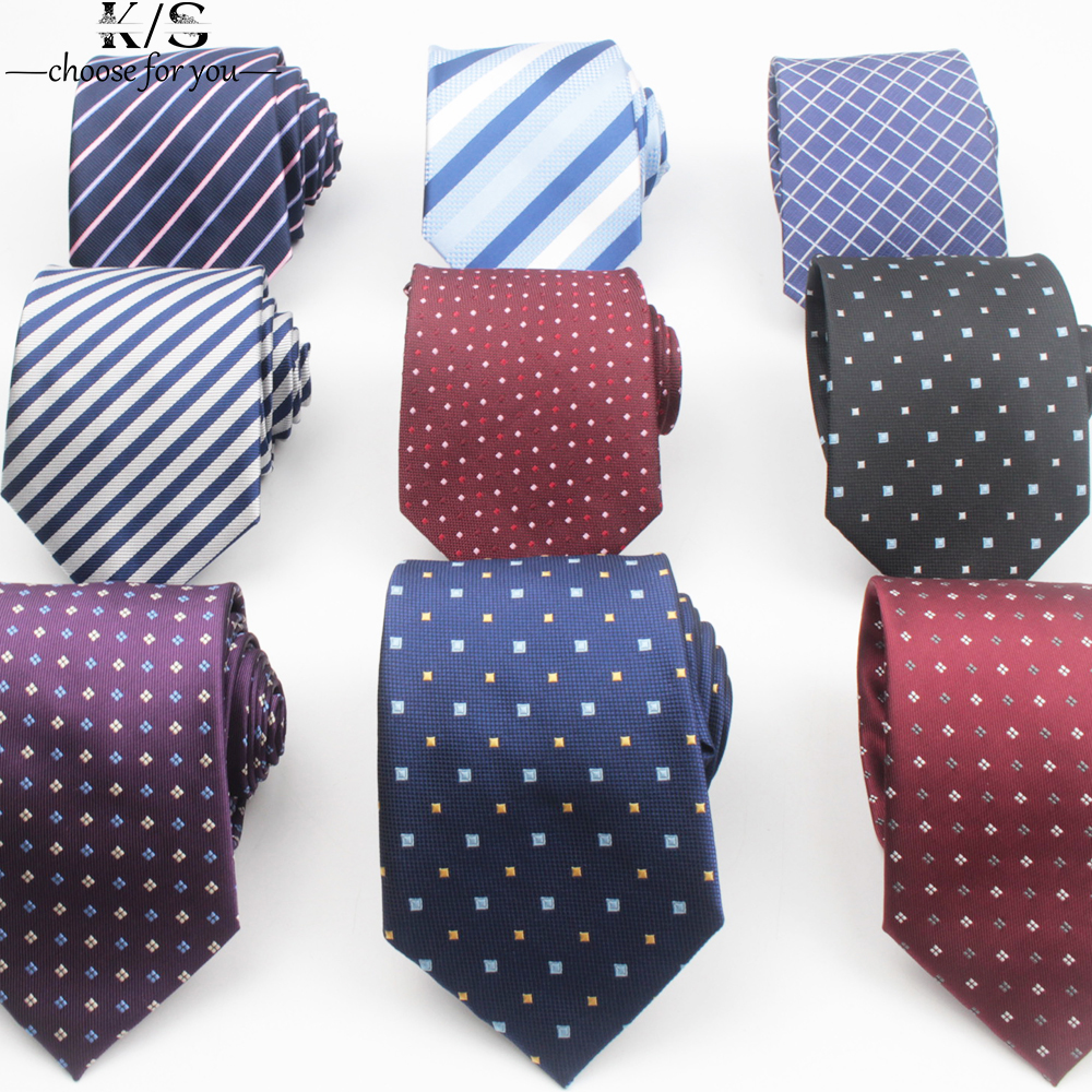 Men's Tie 8cm Stripe Dot Neckt - Men Formal Wear With Tie บทวิจารณ์และราคา