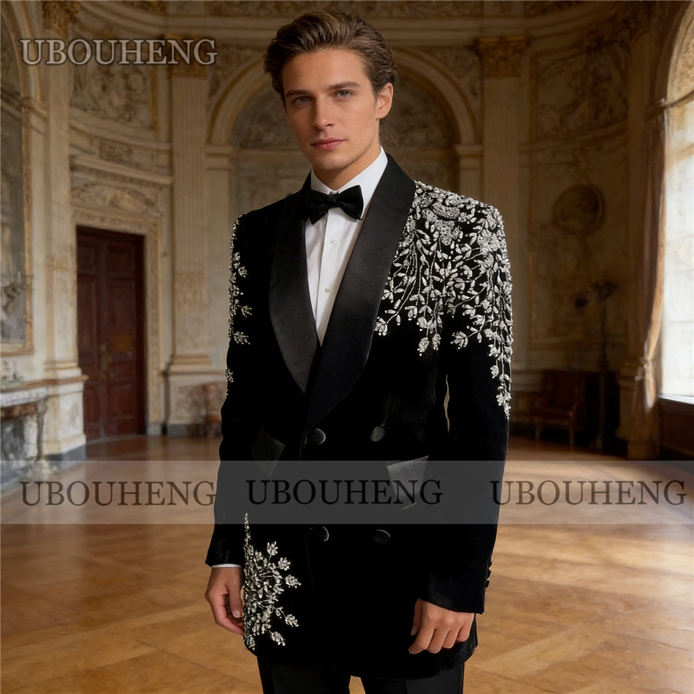Exquisite Groom Wedding Suits  - Men'S Formal Wear Jewelry บทวิจารณ์และราคา