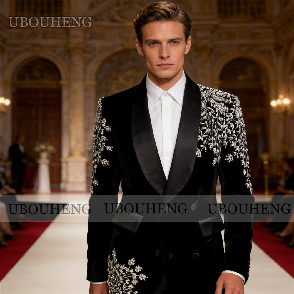 Exquisite Groom Wedding Suits  - Men'S Formal Wear Jewelry บทวิจารณ์และราคา