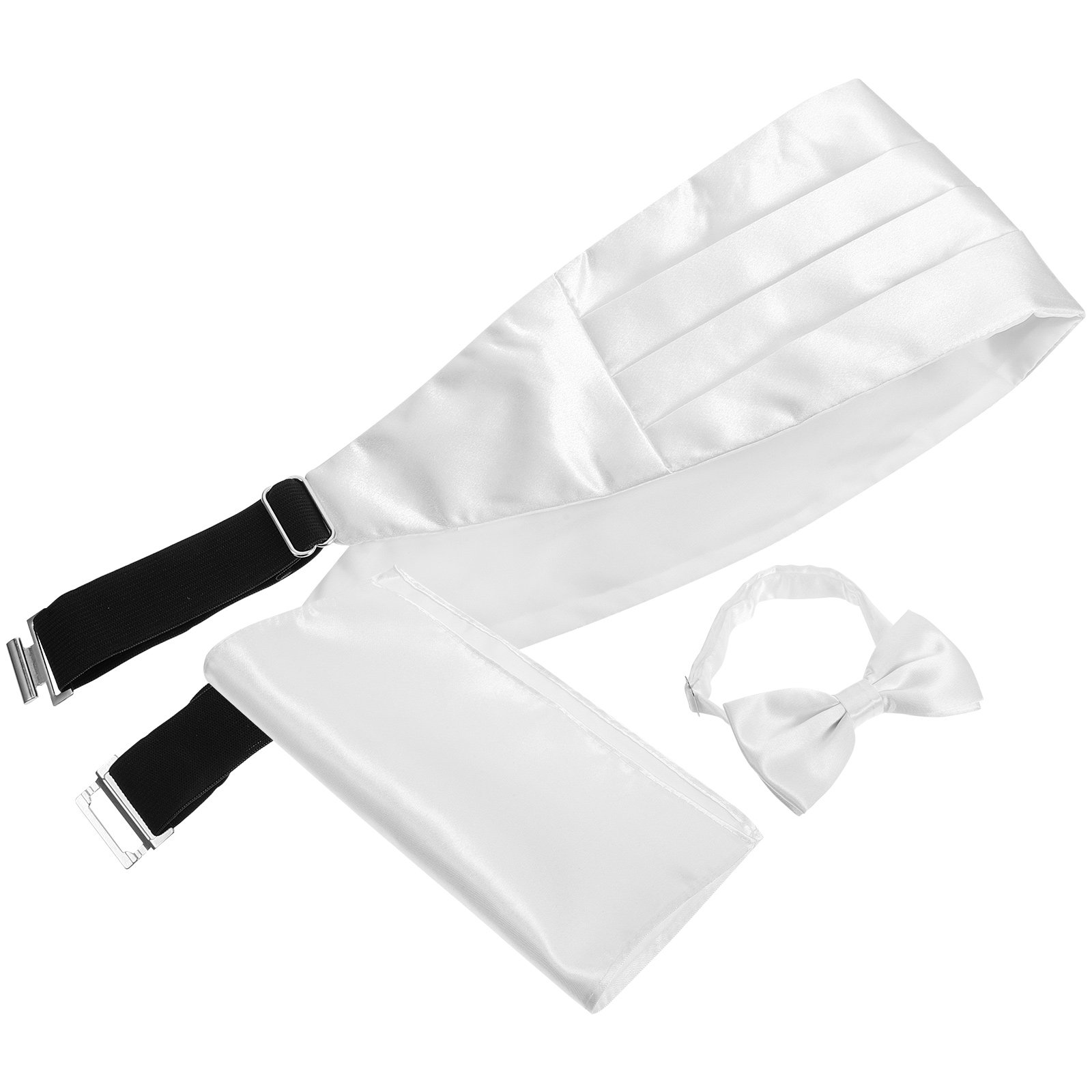 1Set Premium Satin Bow Tie Cum - Men'S Formal Wear For Graduation บทวิจารณ์และราคา