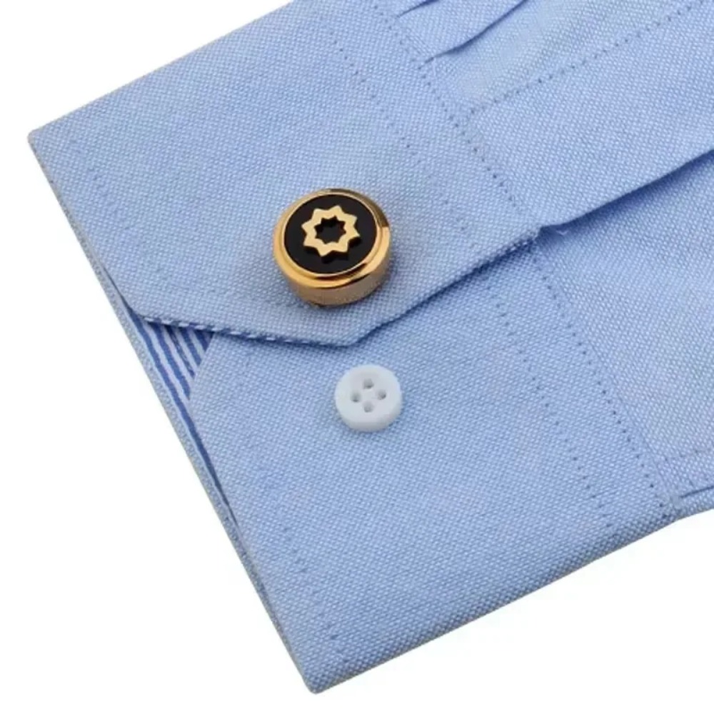 Round Cufflinks High-end Simpl - Men Formal Wear With Tie บทวิจารณ์และราคา