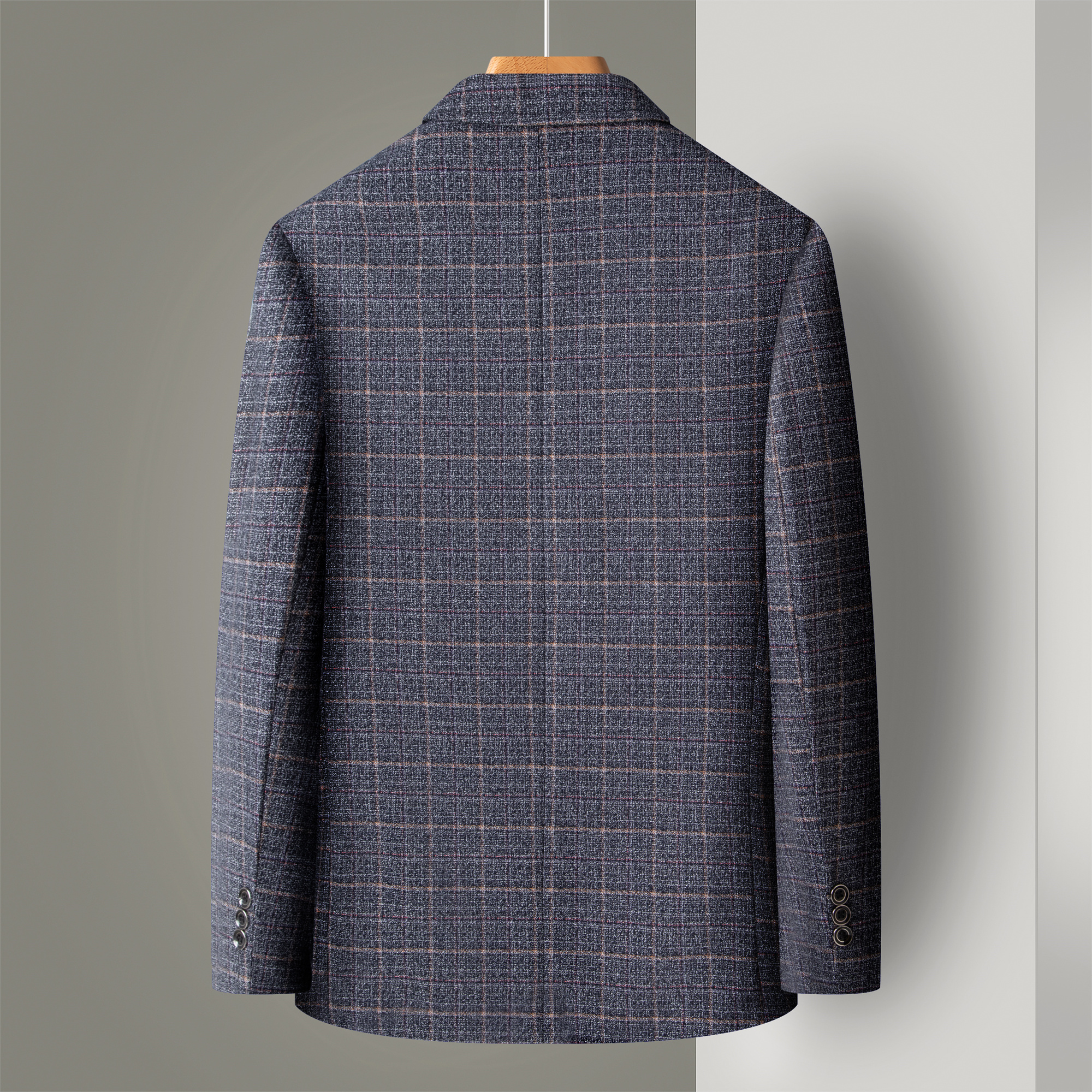 Striped Suit Men's Plaid Suit  - Men Formal Wear In Summer บทวิจารณ์และราคา