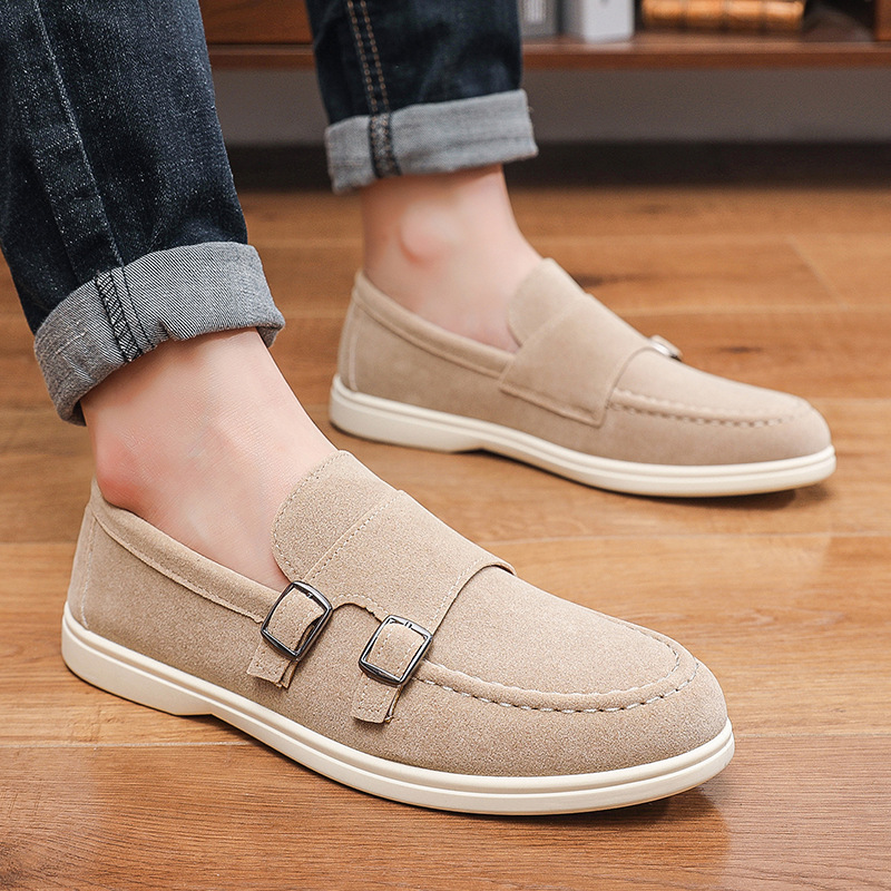 Men's Casual Shoes Suede Loafe - Men Formal Wear Shoes บทวิจารณ์และราคา