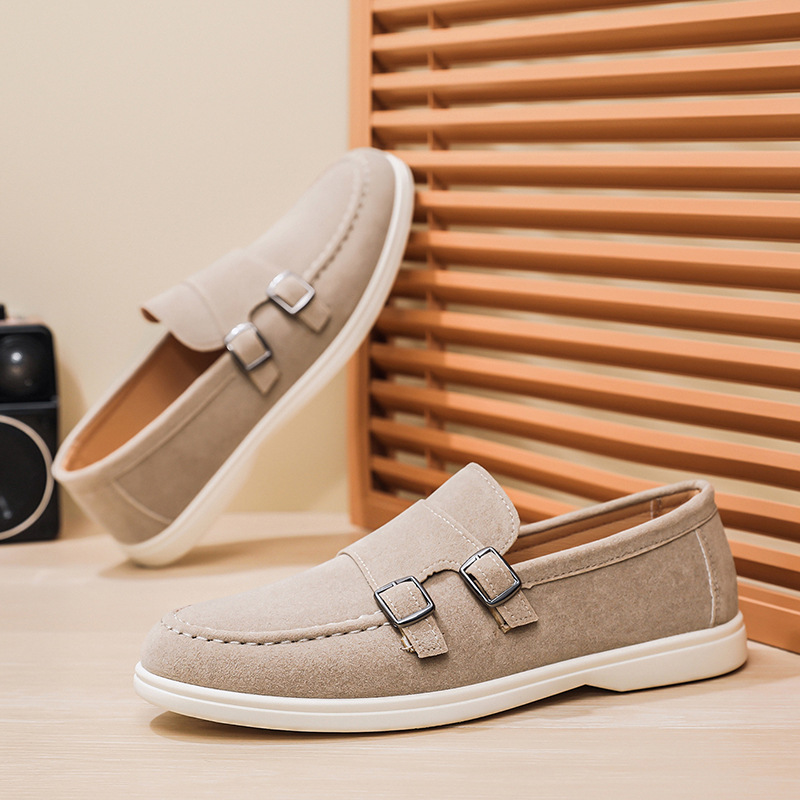 Men's Casual Shoes Suede Loafe - Men Formal Wear Shoes บทวิจารณ์และราคา