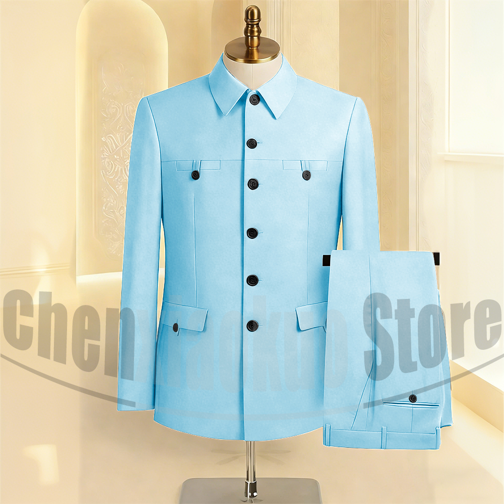 Men's Suit Set 2 Piece Formal  - Men Formal Wear Jacket บทวิจารณ์และราคา