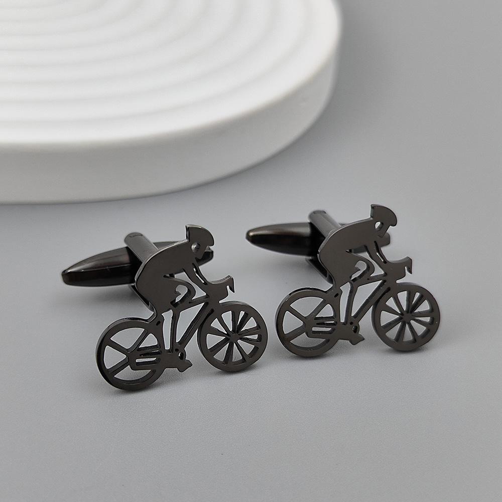 Bicycle racer gold-plated cuff - Men Formal Wear With Tie บทวิจารณ์และราคา