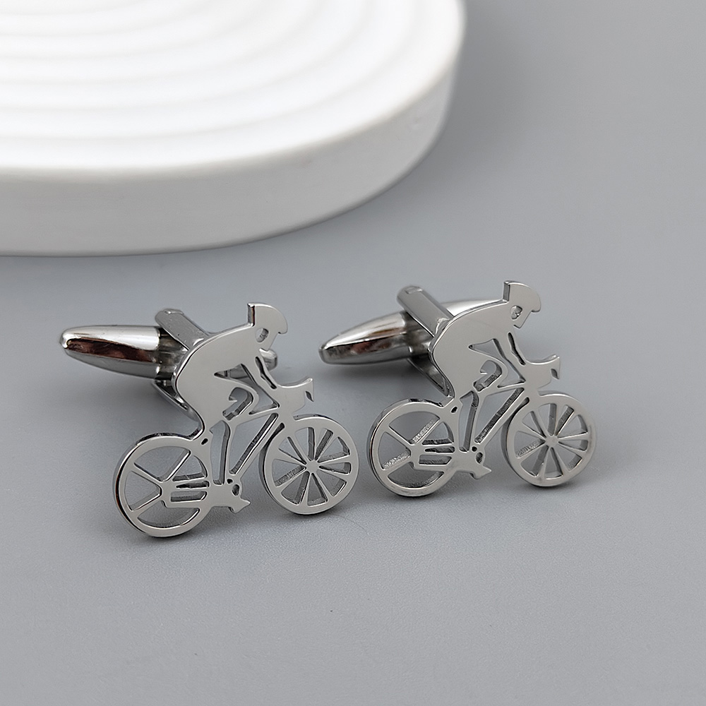 Bicycle racer gold-plated cuff - Men Formal Wear With Tie บทวิจารณ์และราคา