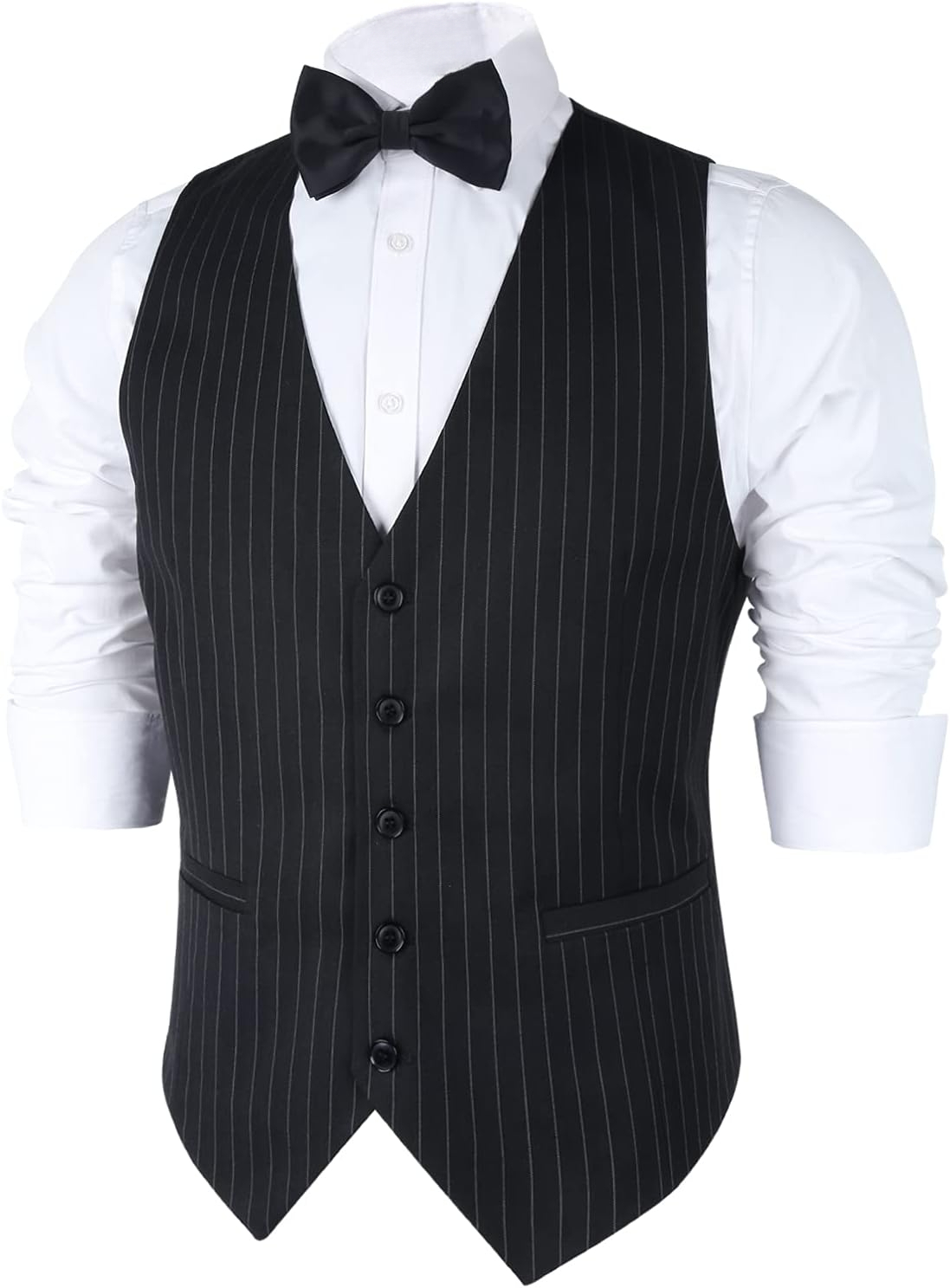 Mens Pinstripe Business Suit V - Men Formal Wear Dress บทวิจารณ์และราคา