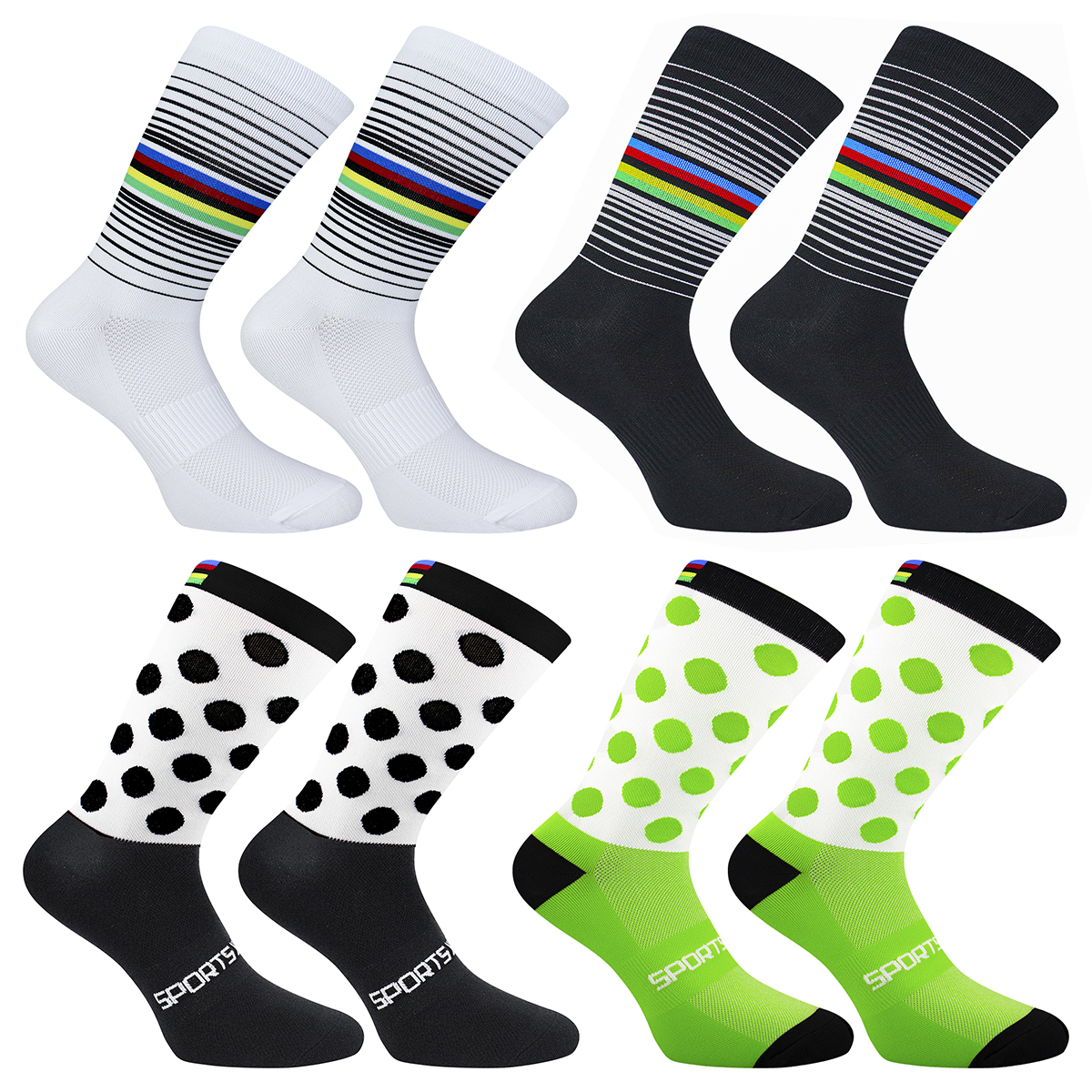 Cycling Socks Running Quick Dr - Sock Garter Men บทวิจารณ์และราคา