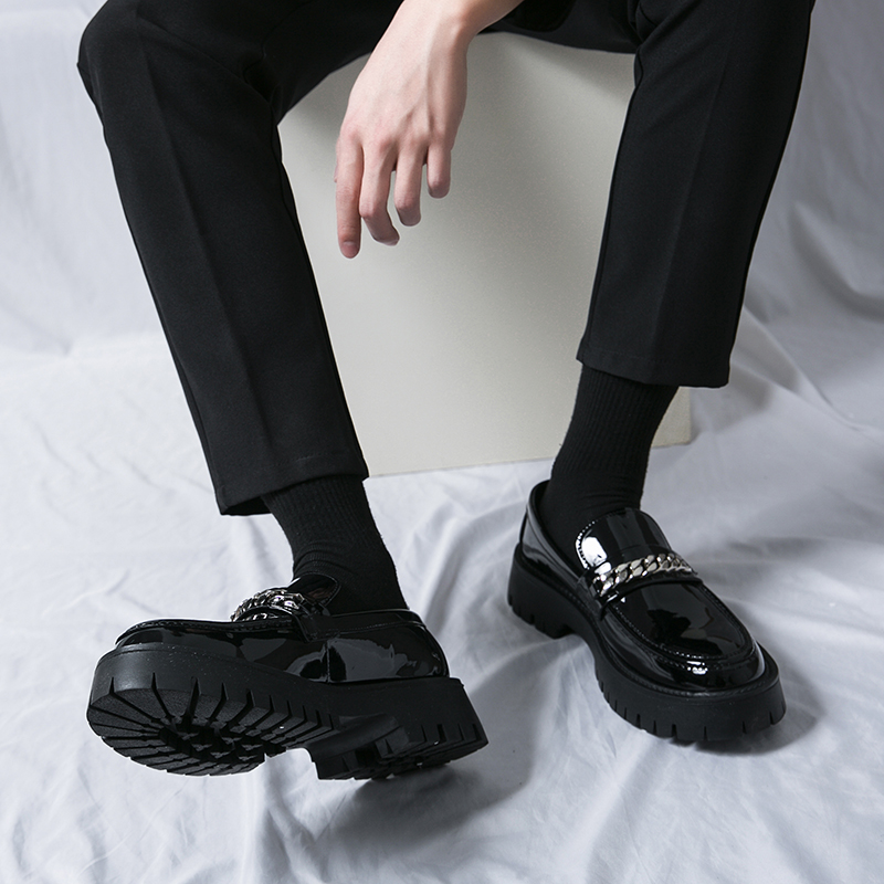 STRONGSHEN Men Leather Casual  - Men Formal Wear Shoes บทวิจารณ์และราคา