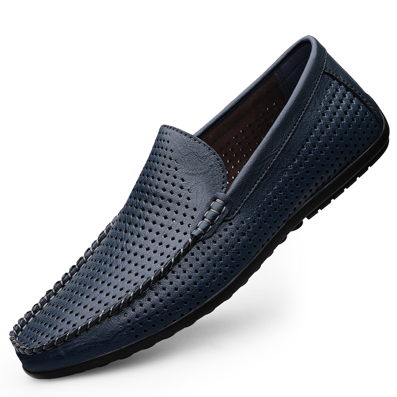 Men's Slip-On Perforated Drivi - Men Formal Wear Shoes บทวิจารณ์และราคา