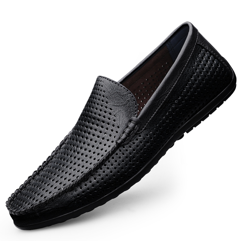 Men's Slip-On Perforated Drivi - Men Formal Wear Shoes บทวิจารณ์และราคา