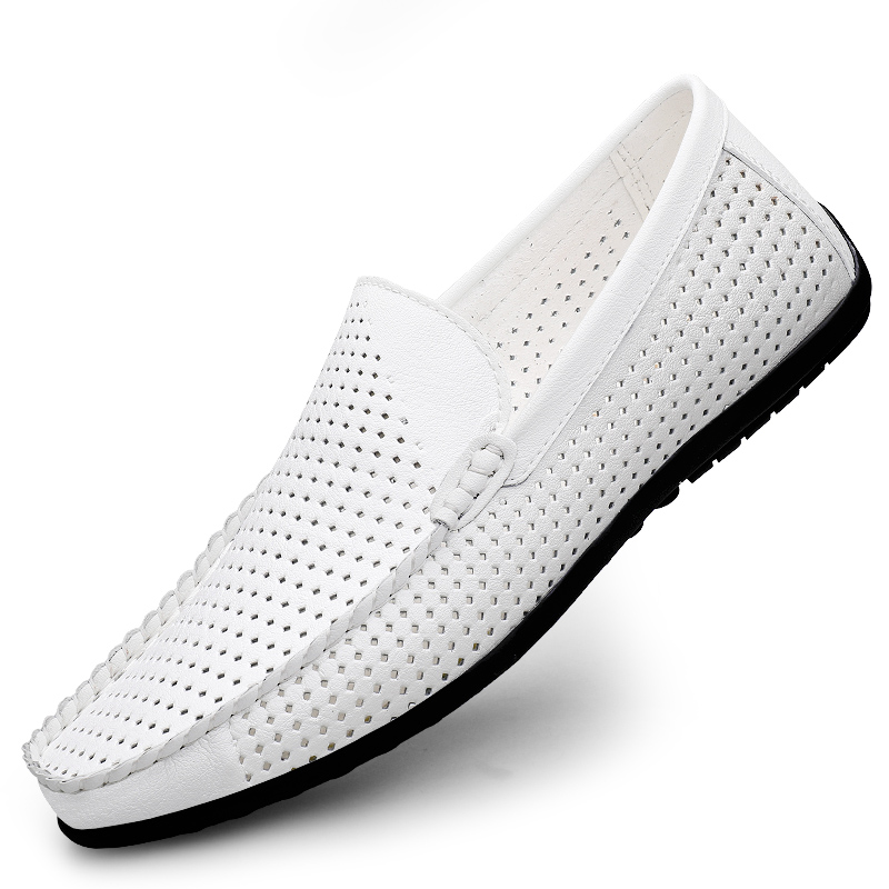 Men's Slip-On Perforated Drivi - Men Formal Wear Shoes บทวิจารณ์และราคา