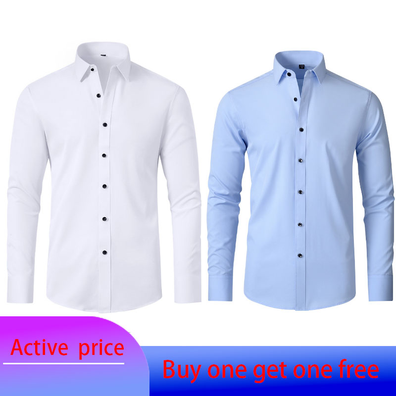 6XL Men's fashion long-sleeved - Men Formal Wear In Summer บทวิจารณ์และราคา