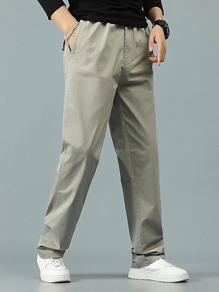 100% Cotton Straight Casual Pa - Men Formal Wear In Summer บทวิจารณ์และราคา