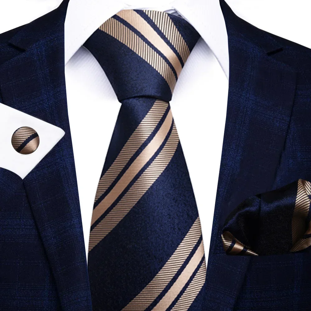 High-grade Polyester Silk Tie  - Men Formal Wear With Scarf บทวิจารณ์และราคา