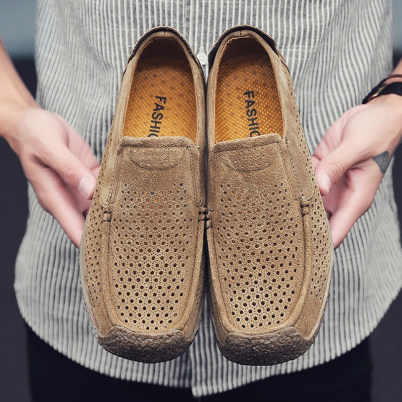 Men Loafers High-quality Slip  - Men Formal Wear Shoes บทวิจารณ์และราคา