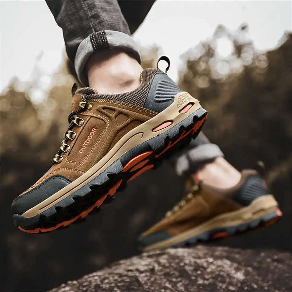 Non-slip Lace Up Hiking Tennis - Khaki Formal Wear Men บทวิจารณ์และราคา
