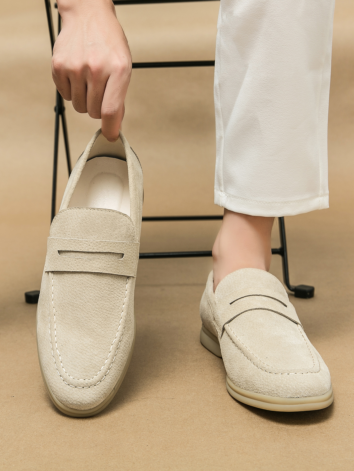 Men's Luxury Brand Genuine Lea - Men Formal Wear Shoes บทวิจารณ์และราคา