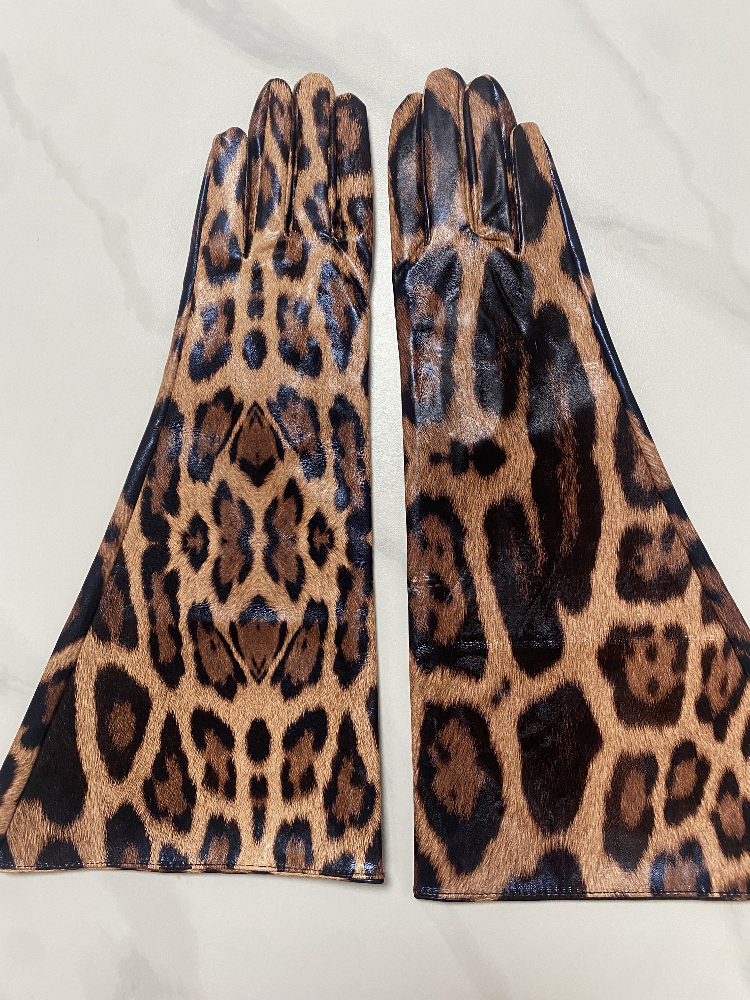 Women's Fashion PU Leather Wid - Formal Glove Leather บทวิจารณ์และราคา