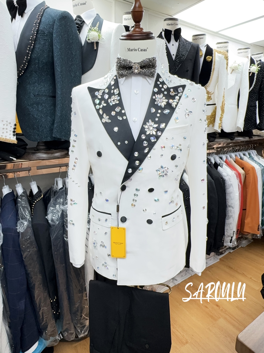 2025 Sparkly In Stock Crystals - Men Formal Wear Jacket บทวิจารณ์และราคา