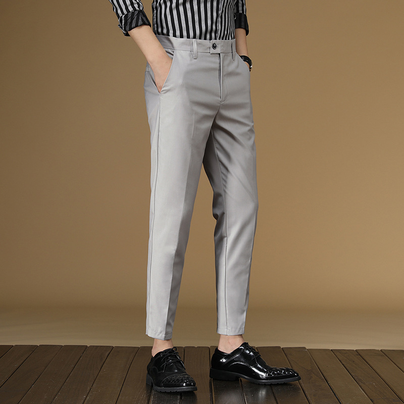 Summer Suit Pants Men Red Blac - Men Formal Wear In Summer บทวิจารณ์และราคา