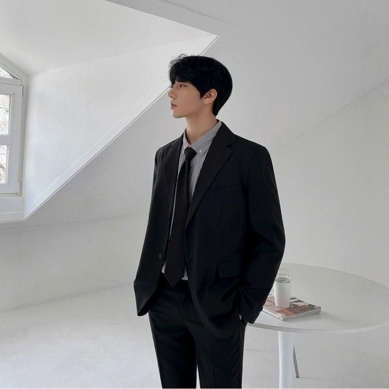 Premium Men's Blazer Suit Set  - Men'S Formal Wear For Graduation บทวิจารณ์และราคา