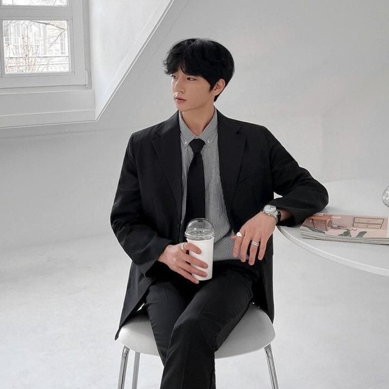 Premium Men's Blazer Suit Set  - Men'S Formal Wear For Graduation บทวิจารณ์และราคา