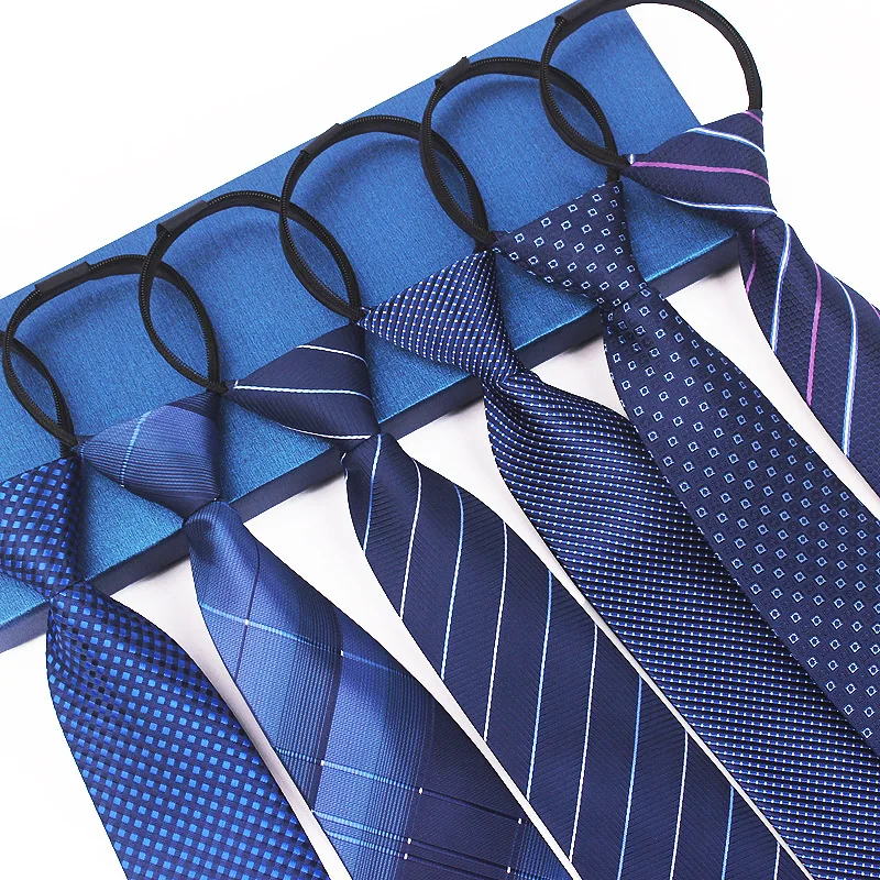 Men's Tie 8CM Zipper Ties 7cm  - Men Formal Wear With Tie บทวิจารณ์และราคา