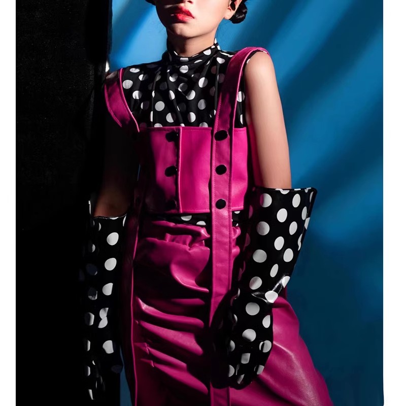 Women's Fashion PU Leather Wid - Formal Glove Leather บทวิจารณ์และราคา