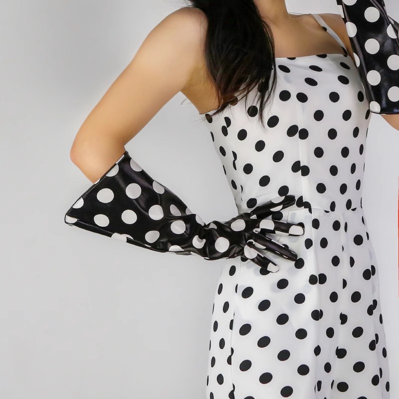Women's Fashion PU Leather Wid - Formal Glove Leather บทวิจารณ์และราคา