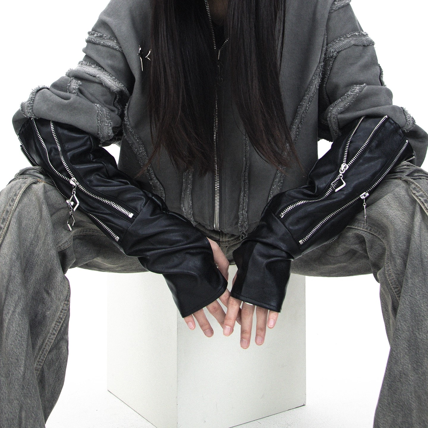 Women's Fashion PU Leather Zip - Formal Glove Leather บทวิจารณ์และราคา