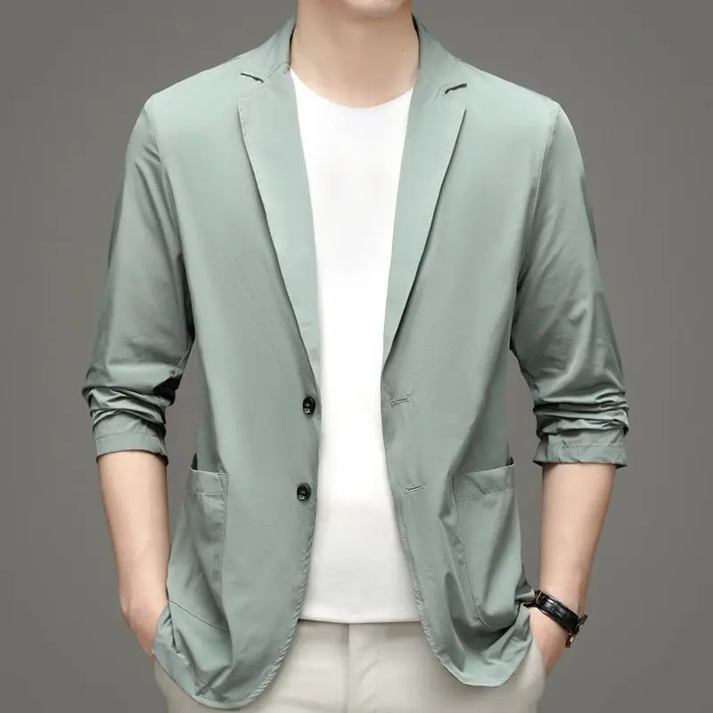 New Summer Men Thin Blazers Bu - Men Formal Wear In Summer บทวิจารณ์และราคา