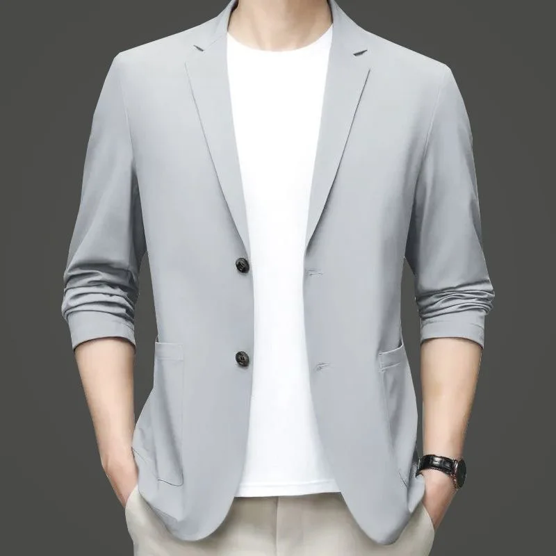 New Summer Men Thin Blazers Bu - Men Formal Wear In Summer บทวิจารณ์และราคา