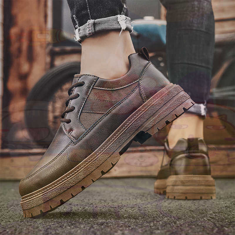 Dark Natural Leather Fashion T - Khaki Formal Wear Men บทวิจารณ์และราคา
