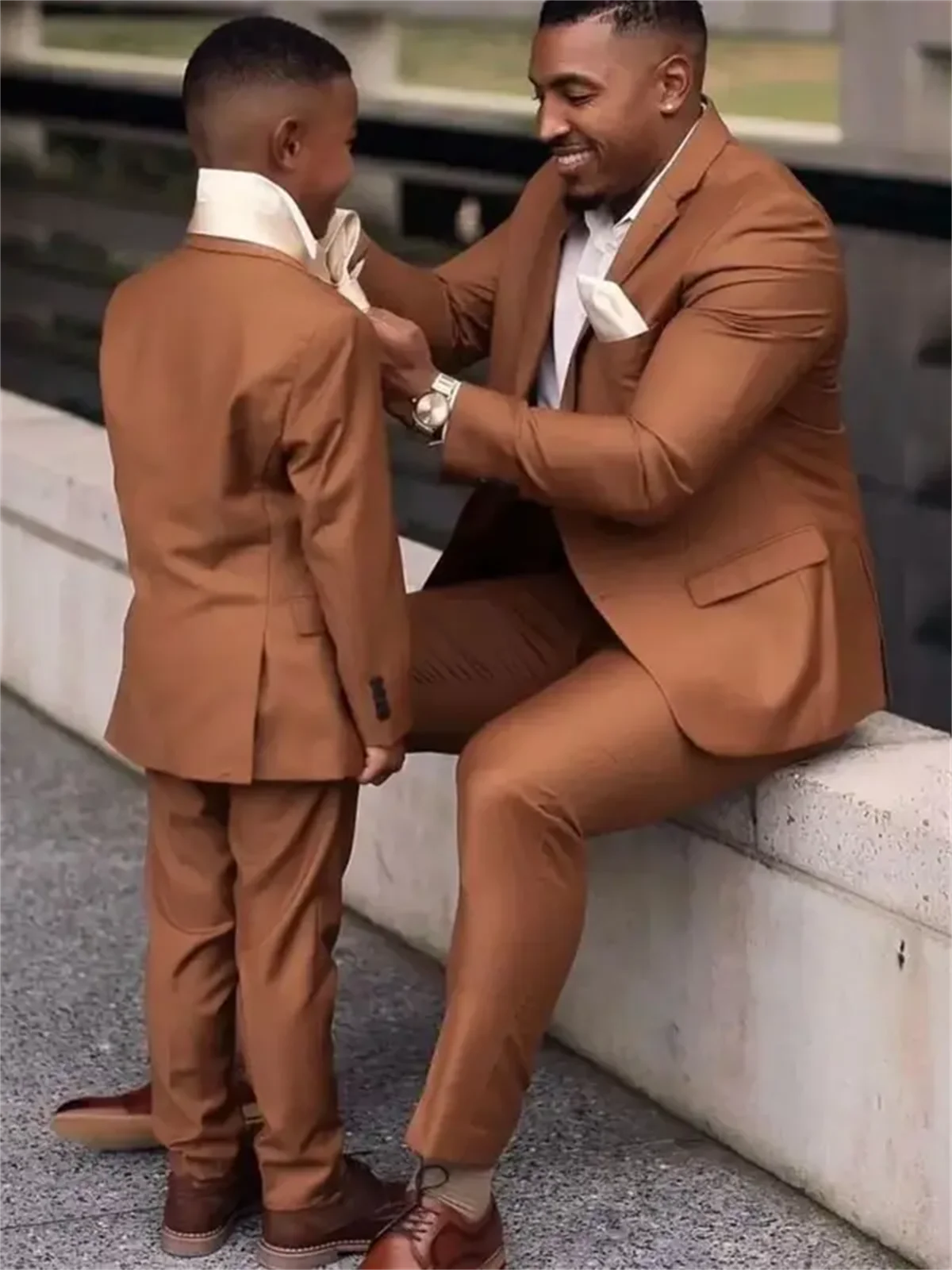 2 Pieces Dark Brown Men Suits  - Men Formal Wear Jacket บทวิจารณ์และราคา