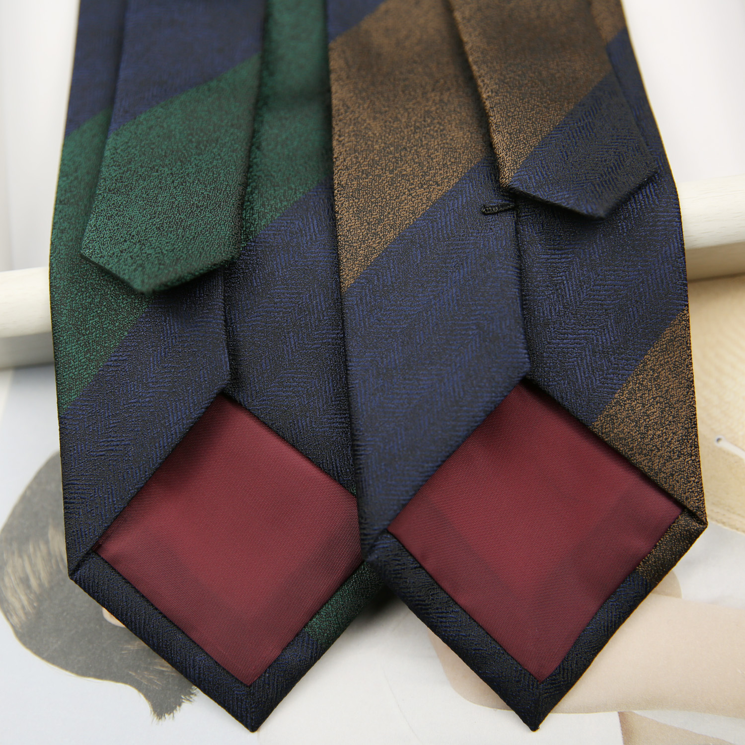 Fashion 8cm Navy Striped Neckt - Men Formal Wear With Tie บทวิจารณ์และราคา
