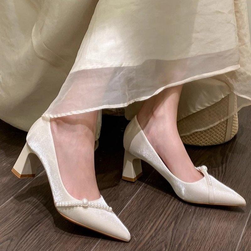 Elegant Pearl Embellished Poin - Men Formal Wear Shoes บทวิจารณ์และราคา