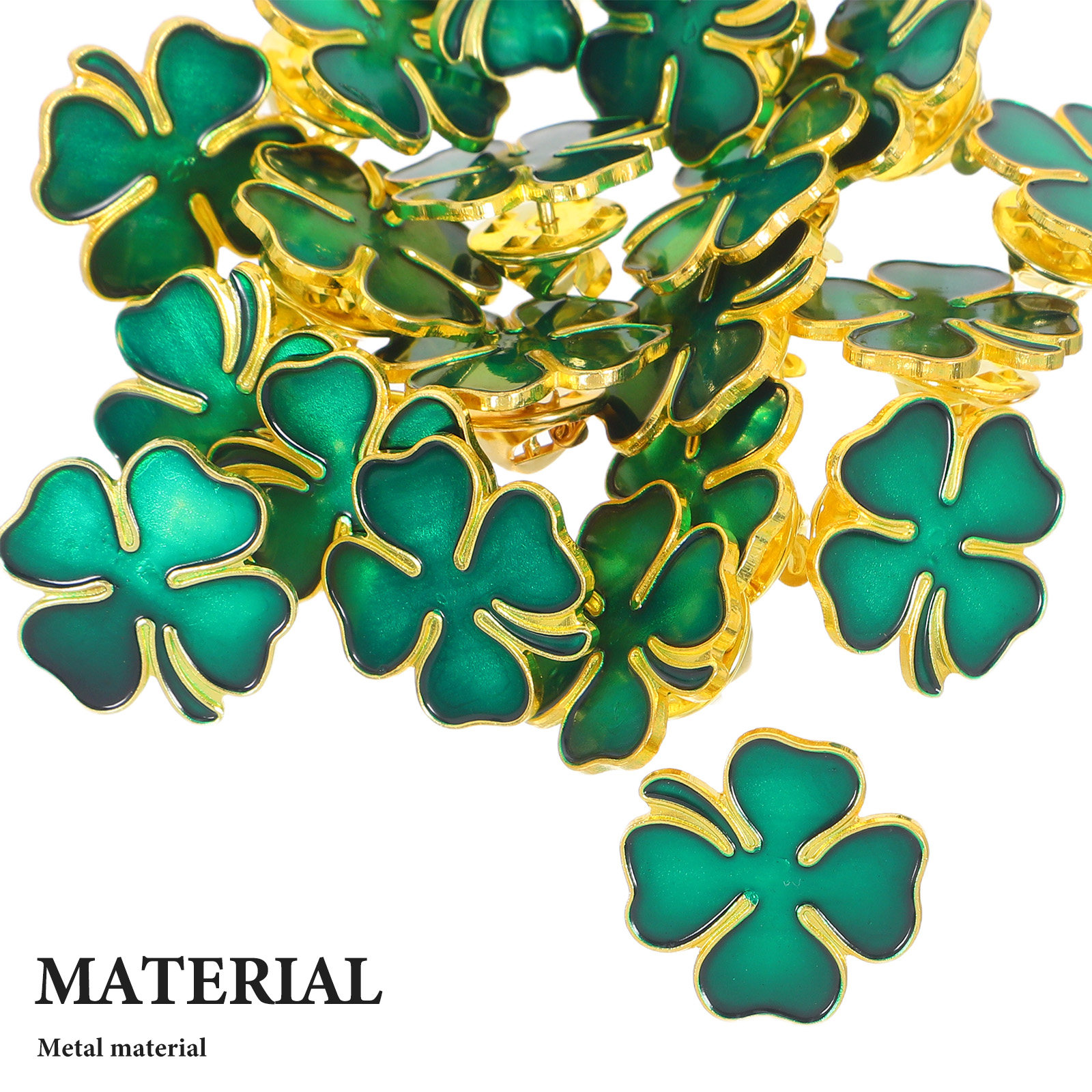 20Pcs Shamrock Brooch Pin Lape - Men Formal Wear With Scarf บทวิจารณ์และราคา