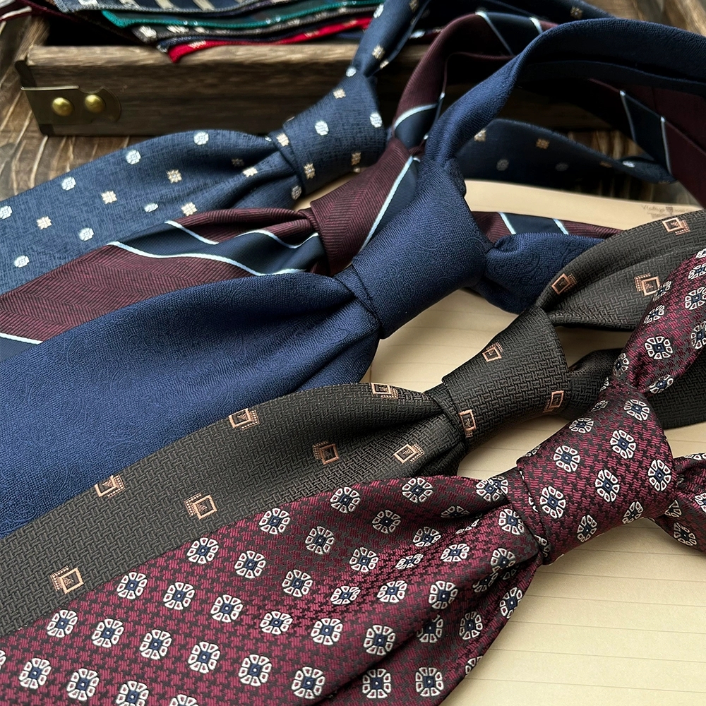 New Trendy Navy Brown Neckties - Men Formal Wear With Tie บทวิจารณ์และราคา