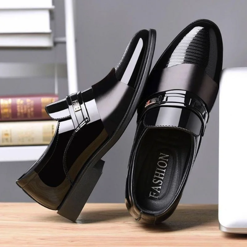Luxury Leather Men Shoes for W - Men Formal Wear Shoes บทวิจารณ์และราคา