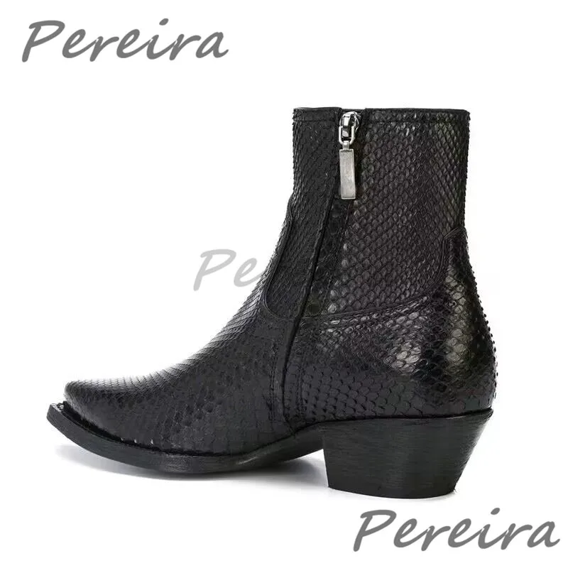 Trendy Snake Patterned Chelsea - Men Formal Wear Shoes บทวิจารณ์และราคา