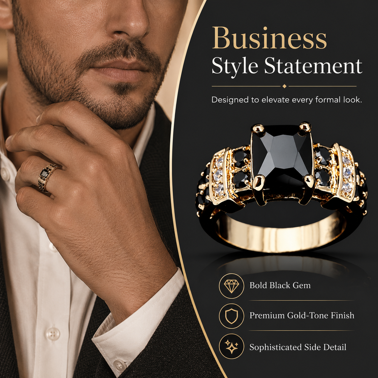 Fashion Business Men Engagemen - Men'S Formal Wear Jewelry บทวิจารณ์และราคา