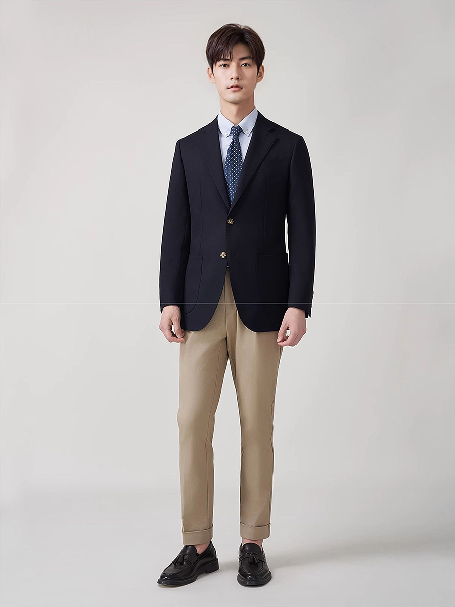Men's Premium 50% Wool Blazer  - Men'S Formal Wear For Graduation บทวิจารณ์และราคา
