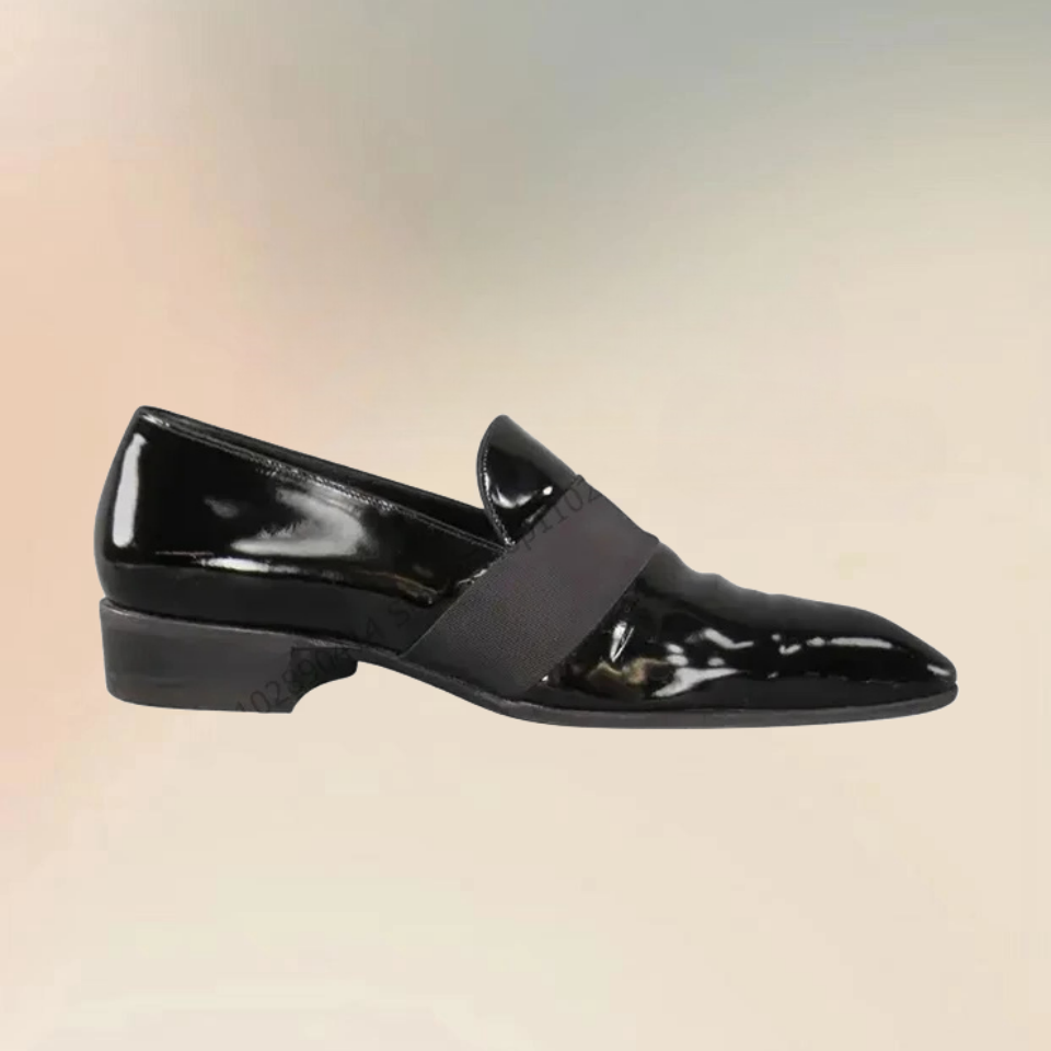 Black Patent Leather Riband De - Men Formal Wear Shoes บทวิจารณ์และราคา